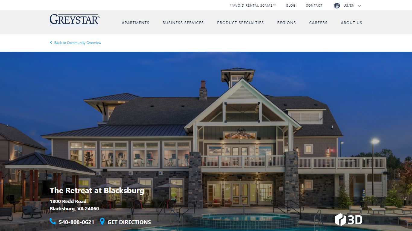 The Retreat at Blacksburg - Floorplans | Greystar